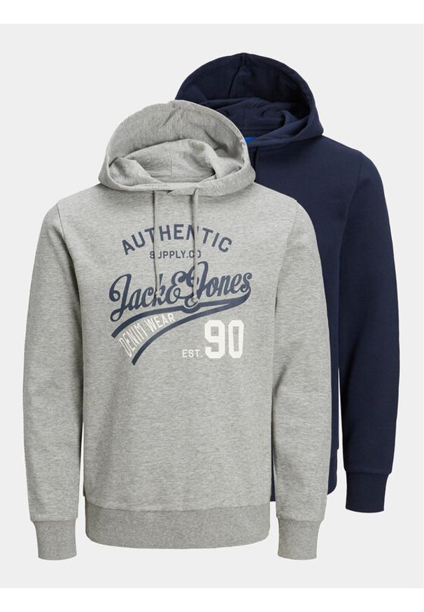 Jack & Jones - Jack&Jones Komplet 2 bluz Ethan 12221273 Kolorowy Regular Fit. Materiał: bawełna. Wzór: kolorowy