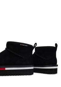 Tommy Jeans Śniegowce Tjw Flatform Snow Boot Suede EN0EN02841 Czarny. Kolor: czarny. Materiał: zamsz, skóra
