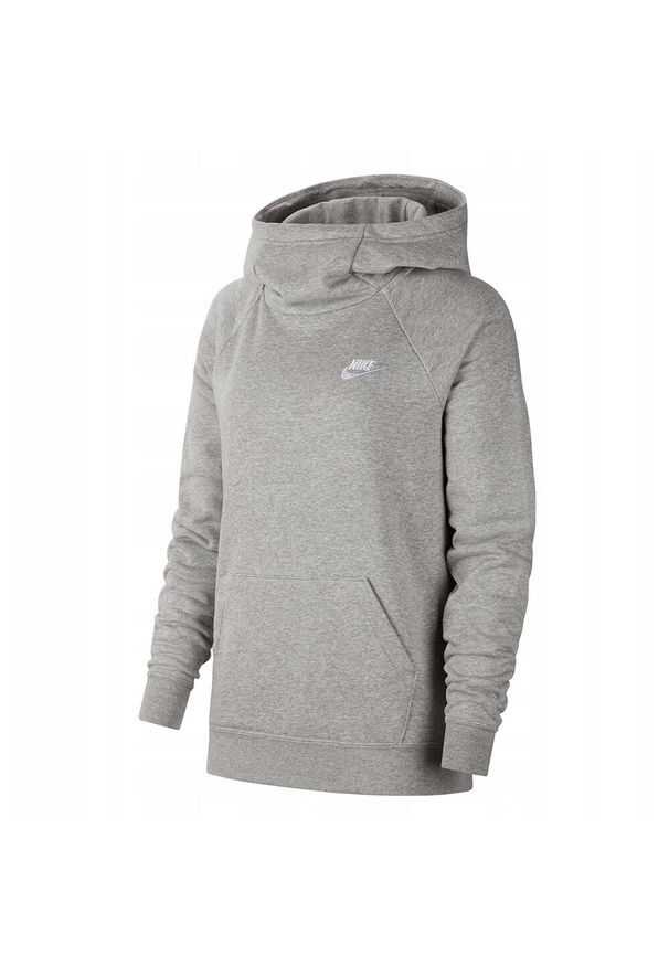 Nike - Bluza Z Kapturem Damska Essentials. Typ kołnierza: kaptur. Kolor: szary