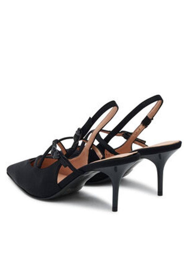 Love Moschino - LOVE MOSCHINO Sandały JA10287G1NIMX00039 Czarny. Kolor: czarny. Materiał: materiał