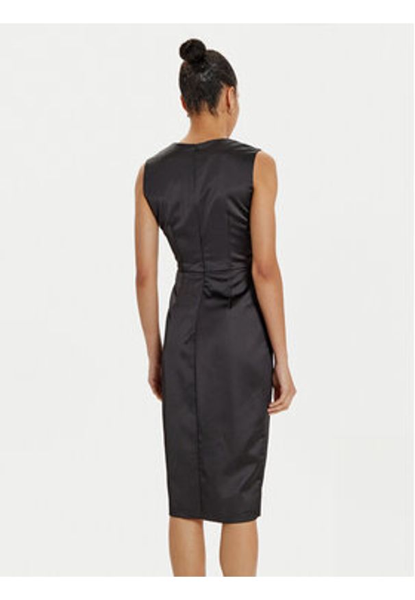 ACCESS FASHION Sukienka koktajlowa 44-3367-200 Czarny Regular Fit. Kolor: czarny. Materiał: syntetyk. Styl: wizytowy