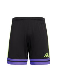 Adidas - Szorty Squadra 25. Kolor: fioletowy, zielony, wielokolorowy, czarny. Materiał: materiał. Sport: piłka nożna
