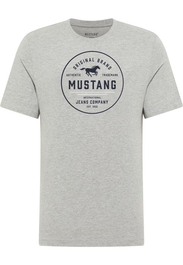 Męski T-Shirt Mustang Style Alex Mid Grey Mélange 1017334 4140