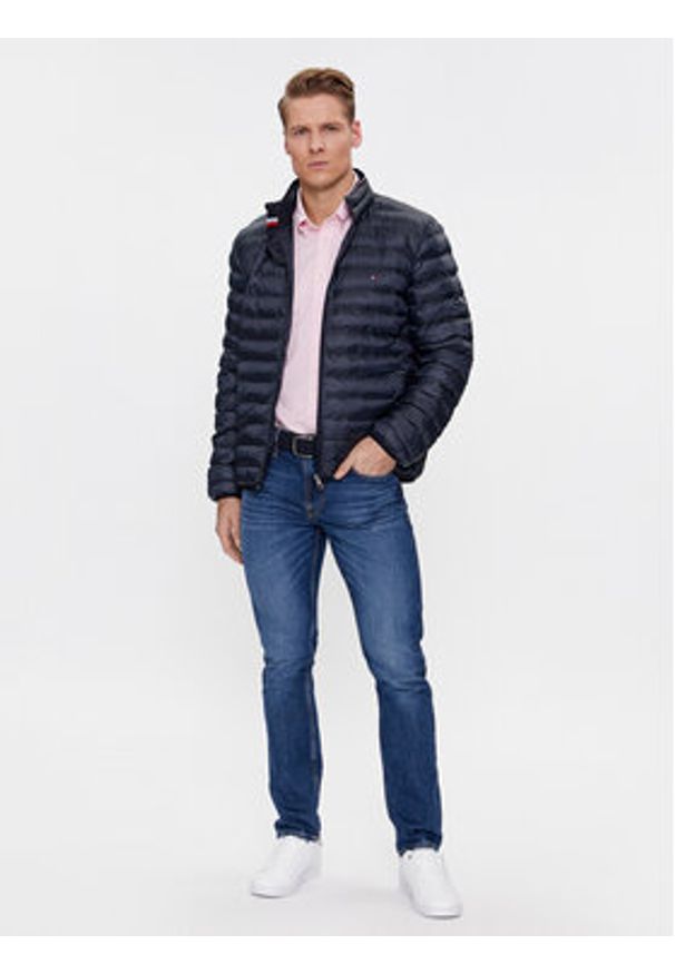 TOMMY HILFIGER - Tommy Hilfiger Kurtka przejściowa Core Circular MW0MW18763 Granatowy Regular Fit. Kolor: niebieski. Materiał: syntetyk