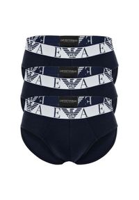 Emporio Armani Underwear Komplet 3 par slipów EM000258 AF14131 MB139 Granatowy. Kolor: niebieski. Materiał: bawełna