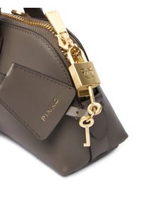 Pinko - PINKO Torebka Bowling Bag Baguette AI 25-26 PLTT 105334 A0QO Szary. Kolor: szary. Materiał: skórzane #3