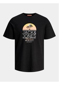 Jack & Jones - Jack&Jones T-Shirt Casey 12255238 Czarny Standard Fit. Kolor: czarny. Materiał: bawełna, syntetyk