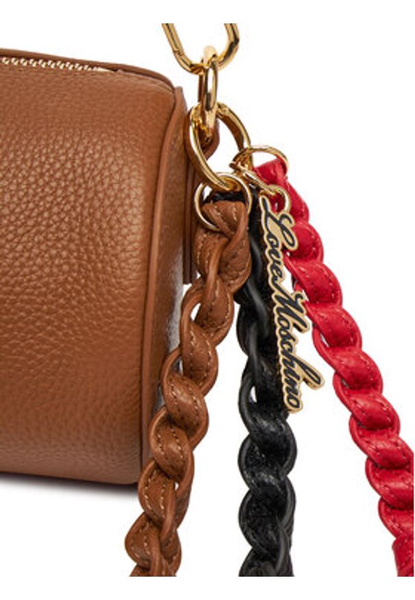 Love Moschino - LOVE MOSCHINO Torebka JC4309PP0MK1120A Brązowy. Kolor: brązowy. Materiał: skórzane