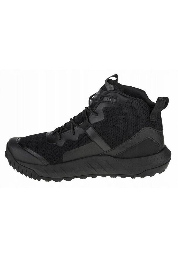 Under Armour - Męskie Buty Micro G Valsetz Mid. Kolor: czarny. Sport: turystyka piesza