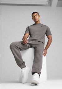 Puma - Męskie spodnie PUMATECH PUMA Cast Iron Gray. Kolor: szary. Materiał: dresówka