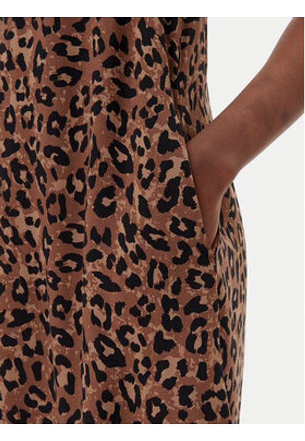 JJXX Sukienka letnia Mira 12268432 Brązowy Relaxed Fit. Kolor: brązowy. Materiał: wiskoza. Sezon: lato