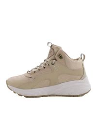 skechers - Buty do chodzenia damskie Skechers Bobs Sparrow 20MT. Zapięcie: sznurówki. Kolor: beżowy. Materiał: materiał, syntetyk, tkanina. Szerokość cholewki: normalna. Sport: turystyka piesza