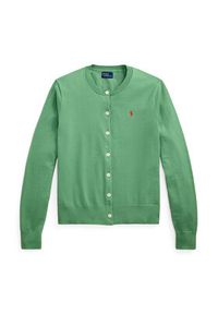 Polo Ralph Lauren Kardigan 211891672027 Zielony Regular Fit. Typ kołnierza: polo. Kolor: zielony. Materiał: bawełna #5