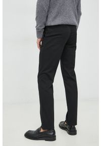 TOMMY HILFIGER - Tommy Hilfiger spodnie męskie kolor czarny w fasonie chinos. Kolor: czarny. Materiał: bawełna, włókno #3