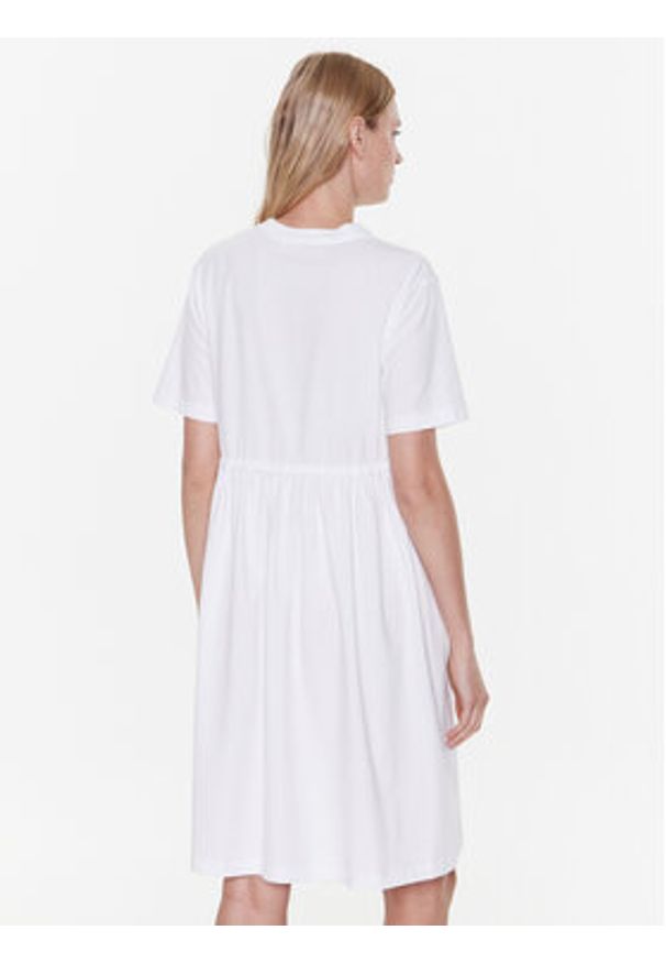 Max Mara Leisure Sukienka codzienna Gaspare 23362109 Biały Regular Fit. Okazja: na co dzień. Kolor: biały. Materiał: bawełna. Typ sukienki: proste. Styl: casual