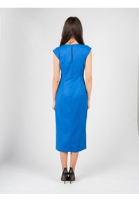 Patrizia Pepe Sukienka | DA1154/A106 | Kobieta | Niebieski. Kolor: niebieski. Materiał: elastan, poliester, wiskoza. Typ sukienki: proste. Styl: elegancki, klasyczny #4