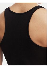 Tommy Jeans Top Racerback DW0DW22264 Czarny Slim Fit. Kolor: czarny. Materiał: bawełna #5