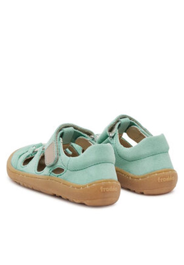 Froddo Sandały Barefoot Elastic Sandal G3150262-11 S Zielony. Kolor: zielony. Materiał: zamsz, skóra
