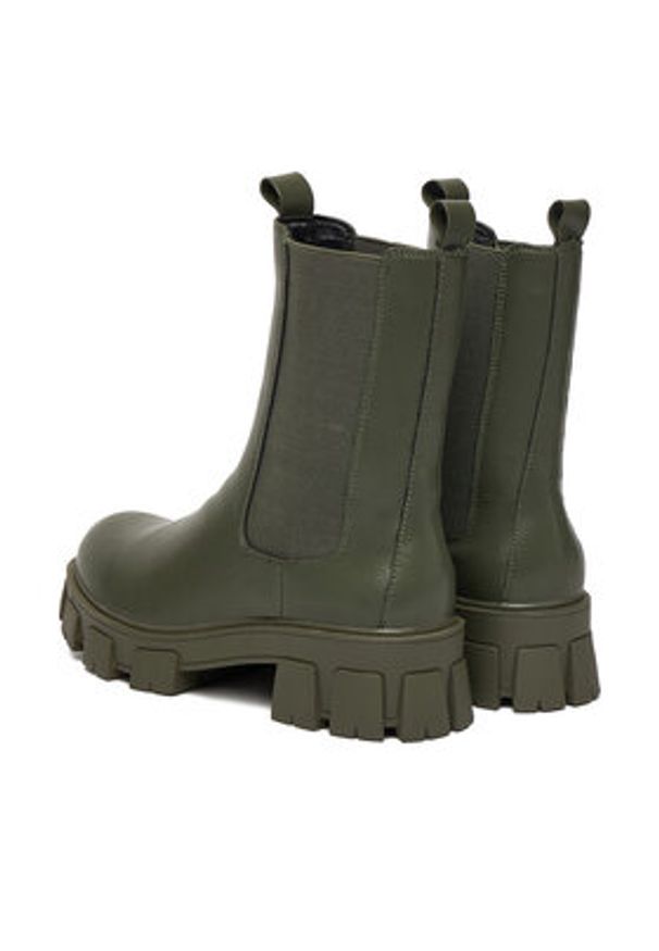 DeeZee Sztyblety 12837-22 Khaki. Kolor: brązowy. Materiał: syntetyk, materiał