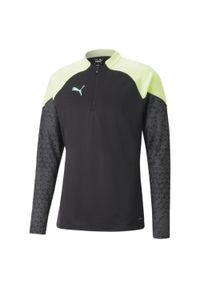 Bluza Puma Individualcup Training 14 Zip Top, Mężczyźni. Kolor: żółty, wielokolorowy, czarny. Materiał: materiał, poliester #1