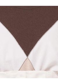 PESERICO - Beżowy sweter w romby. Kolor: brązowy. Materiał: wełna, jedwab, materiał, kaszmir. Długość rękawa: długi rękaw. Długość: długie #2