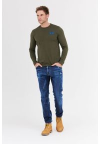 La Martina - LA MARTINA Zielony longsleeve męski z bawełny, Rozmiar XXL. Kolor: zielony. Materiał: bawełna. Długość rękawa: długi rękaw #4