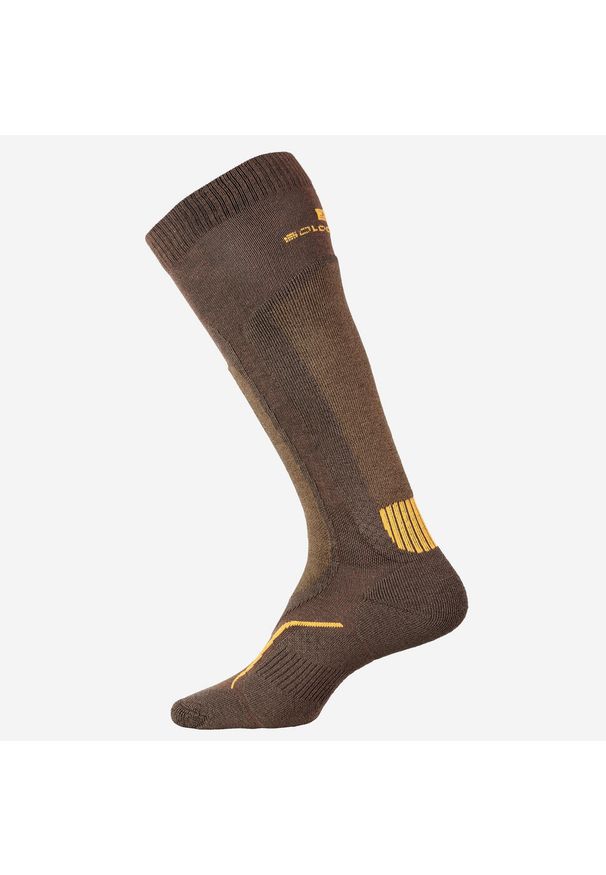 SOLOGNAC - Skarpety Stat 500 długie Warm. Materiał: wełna, włókno. Sport: turystyka piesza, outdoor