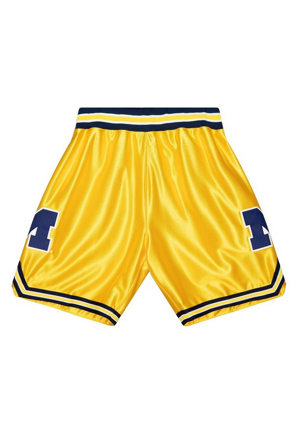 Mitchell & Ness - Szorty Michigan Wolverines NCAA Maize 1991. Kolor: żółty. Sport: piłka nożna