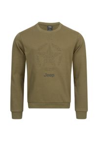 Jeep Męska Bluza z Okrągłym Dekoltem i Wzorem Gwiazdy. Kolor: wielokolorowy. Materiał: poliester, bawełna #1