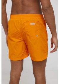 Guess szorty kąpielowe kolor pomarańczowy. Kolor: pomarańczowy. Materiał: materiał #2