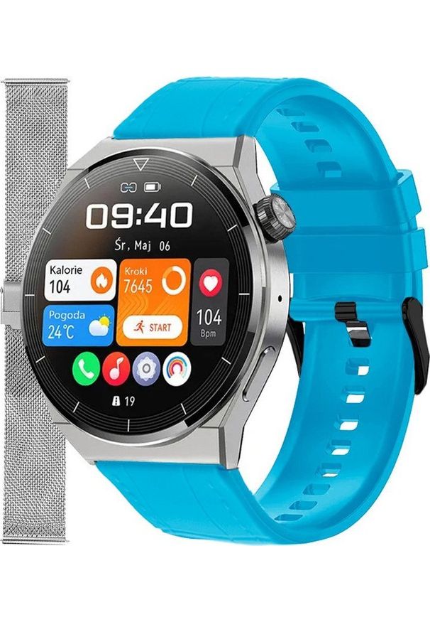 Smartwatch Enter SAT.111.237.1411-SET Niebieski. Rodzaj zegarka: smartwatch. Kolor: niebieski