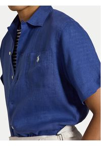 Polo Ralph Lauren Koszula 710966421503 Niebieski Regular Fit. Typ kołnierza: polo. Kolor: niebieski. Materiał: len #4