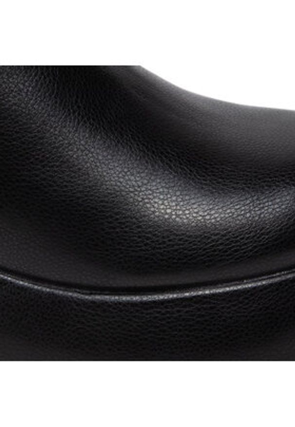 DeeZee Botki ZALY8813-8 Czarny. Kolor: czarny. Materiał: skóra