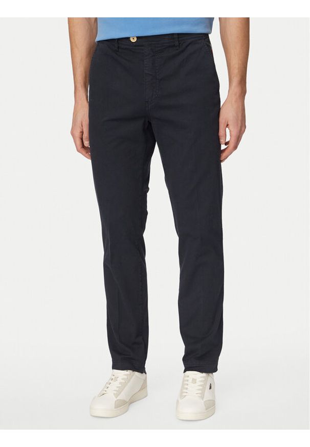 Aeronautica Militare Spodnie materiałowe 261PA1711UCT04292 Granatowy Regular Fit. Kolor: niebieski. Materiał: bawełna