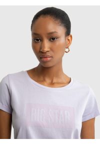 Big-Star - Koszulka damska z nadrukiem fioletowa Oneidasa 500. Kolor: fioletowy. Materiał: bawełna, dzianina. Wzór: nadruk. Sezon: lato. Styl: klasyczny, elegancki, wakacyjny #3