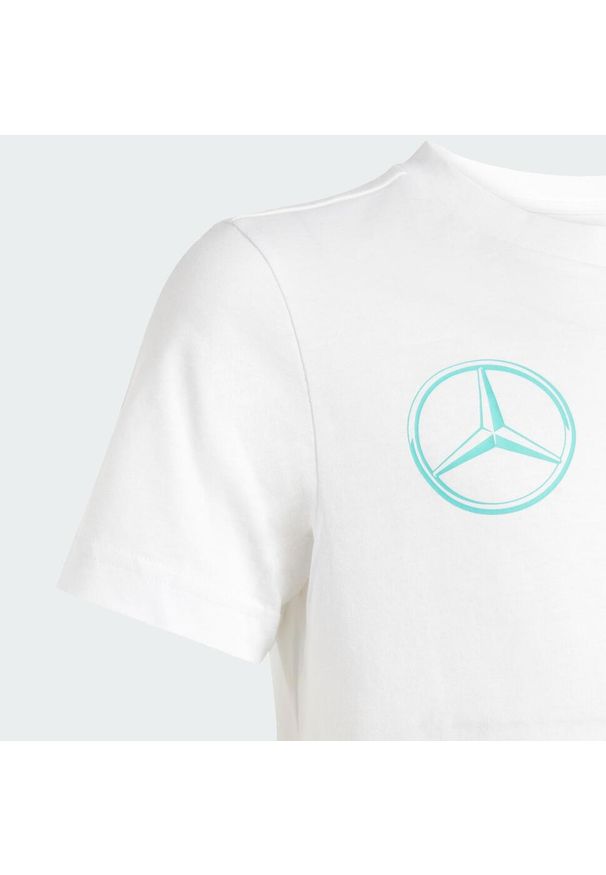 Adidas - Koszulka Mercedes - Amg Petronas Formula One Team Dna Graphic. Kolor: biały. Sport: joga i pilates