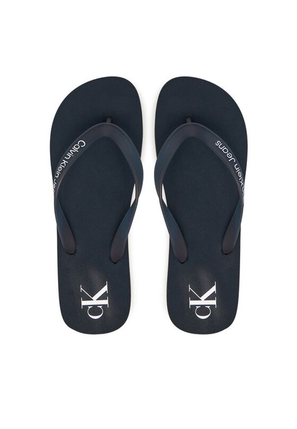 Calvin Klein Jeans Japonki Beach Sandal Transparent Tpu YM0YM01267 Granatowy. Kolor: niebieski