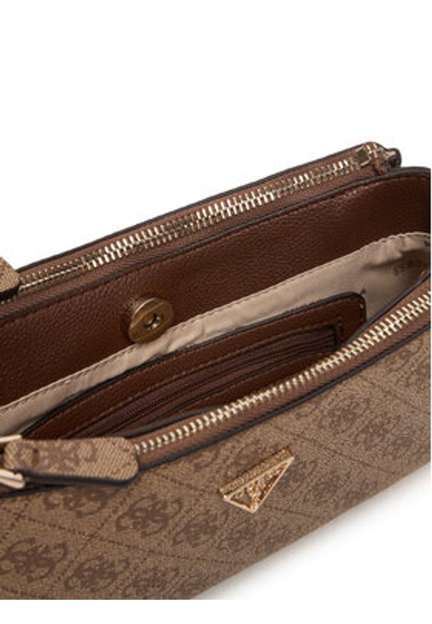 Guess Torebka Noelle II Mini HWBG96 72730 Brązowy. Kolor: brązowy
