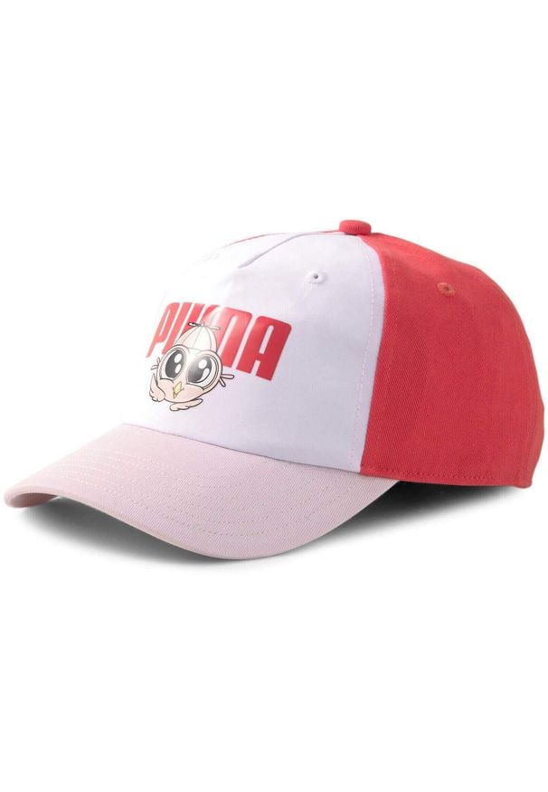 Czapka dla dzieci Puma Animal Pinch Panel Bb Cap. Kolor: biały. Materiał: bawełna, materiał
