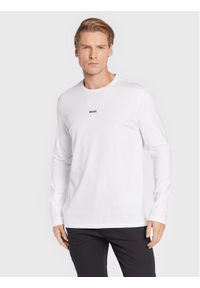 BOSS - Boss Longsleeve TChark 50473286 Biały Regular Fit. Kolor: biały. Materiał: bawełna. Długość rękawa: długi rękaw