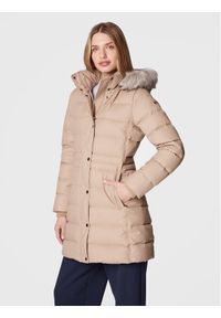 TOMMY HILFIGER - Tommy Hilfiger Kurtka puchowa Tyra WW0WW37487 Beżowy Regular Fit. Kolor: beżowy. Materiał: puch, syntetyk #1