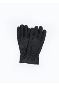 Big-Star - Rękawiczki męskie skórzane Kejtan 906. Kolor: czarny. Materiał: skóra. Sezon: jesień, zima. Styl: biznesowy, elegancki