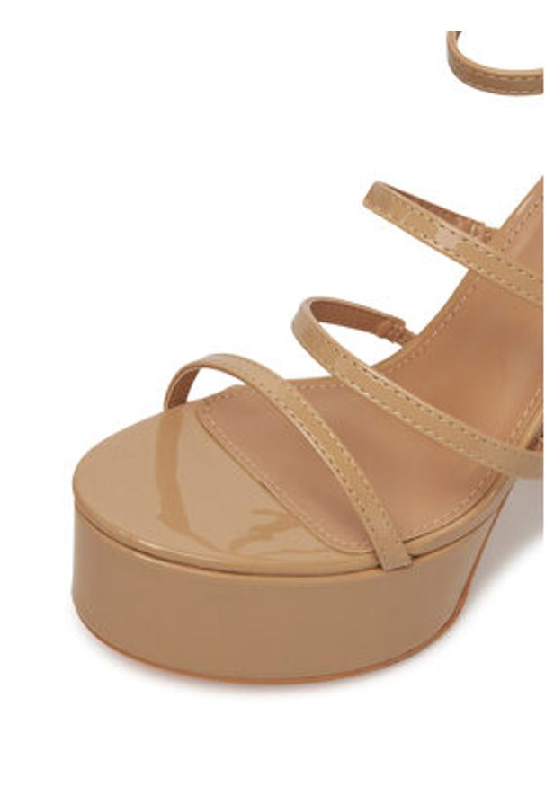 DeeZee Sandały F8914-34 Beżowy. Kolor: beżowy. Materiał: syntetyk, materiał