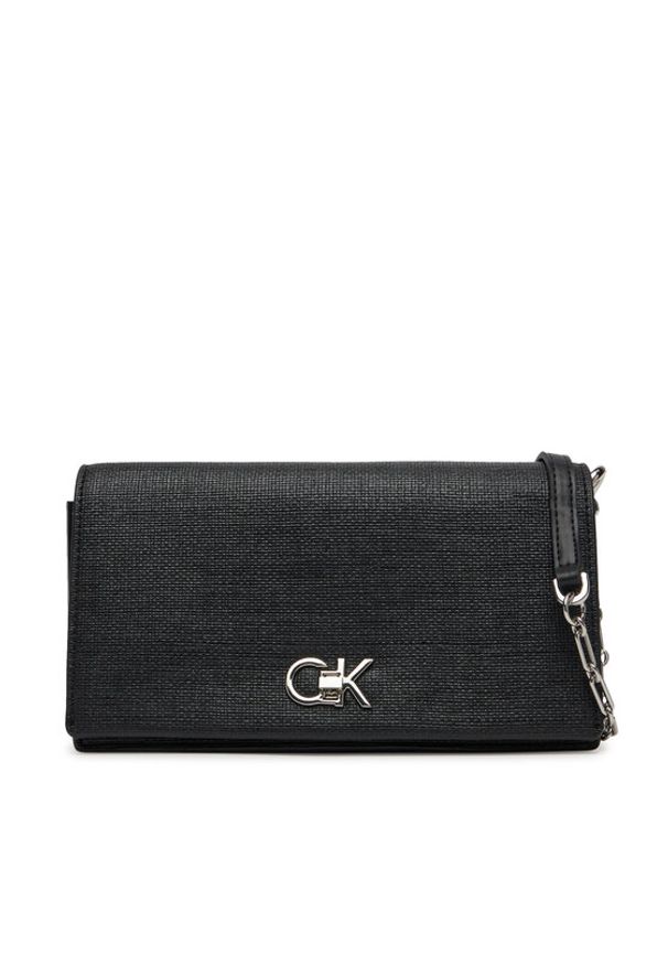 Calvin Klein Torebka Ck Mini Chain Bag_Tex K60K613180 Czarny. Kolor: czarny. Materiał: skórzane