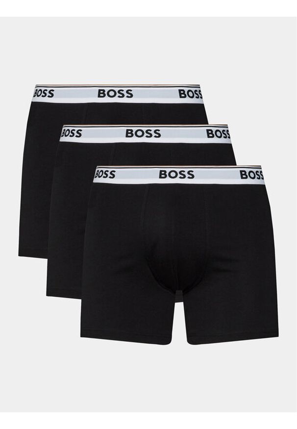 BOSS Komplet bokserek BoxerBr 3P Power 50475282 Czarny. Kolor: czarny. Materiał: bawełna