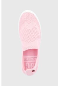 Big-Star - Big Star Tenisówki damskie kolor różowy. Nosek buta: okrągły. Kolor: różowy. Szerokość cholewki: normalna