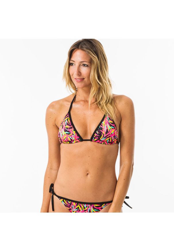 OLAIAN - Góra kostiumu kąpielowego surfingowego damska Olaian Mae Tobi Diva. Kolor: różowy. Materiał: materiał, poliester, elastan, poliamid