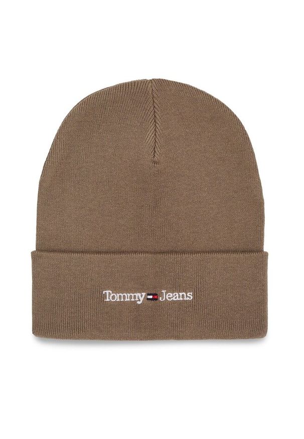 Czapka Tommy Jeans. Kolor: brązowy. Styl: sportowy