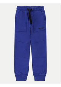COCCODRILLO - Coccodrillo Spodnie dresowe WC4120103GBK Niebieski Slim Fit. Kolor: niebieski. Materiał: bawełna #1