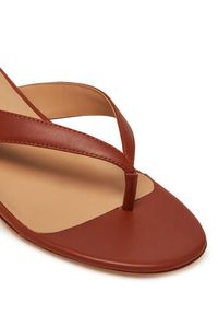 Lauren Ralph Lauren - LAUREN RALPH LAUREN Japonki Francesca 802966841002 Brązowy. Kolor: brązowy. Materiał: skóra
